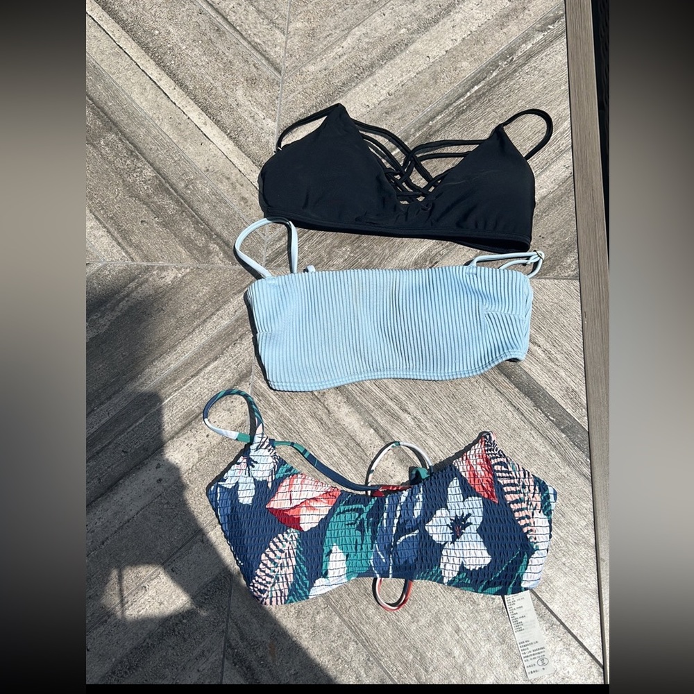 Three Women’s XS Hollister Bikini Tops